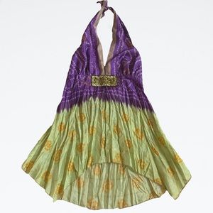 🚫 DONATED 🚫 Hale Bob 100% Silk Halter Top